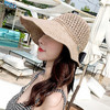 CT-1023草帽子女夏天韩版防晒空顶遮阳帽沙滩出游百搭防紫外线遮脸太阳帽 商品缩略图2