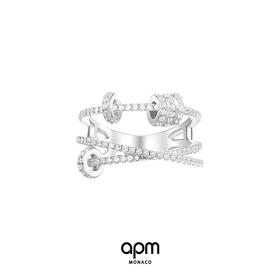 【授权商品】APM Monaco饰来运转戒指女ins情侣戒指 轻奢食指戒礼物送女友
