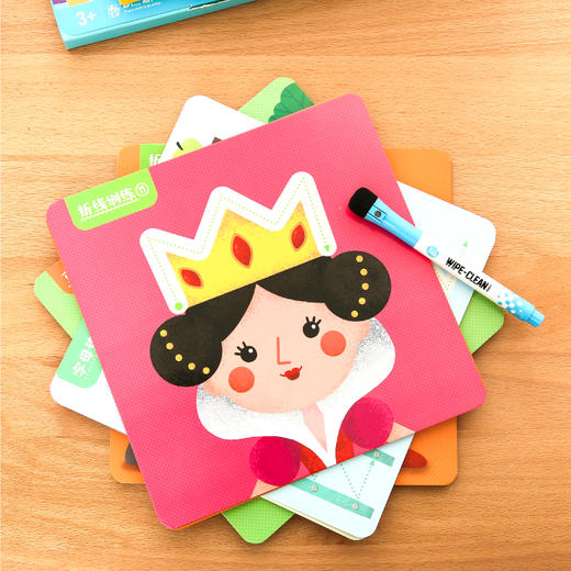 美乐儿童控笔训练幼儿园入门笔画运笔可擦宝宝专注力早教益智玩具 绘本级可擦写 控笔训练卡 宝宝早教 商品图5