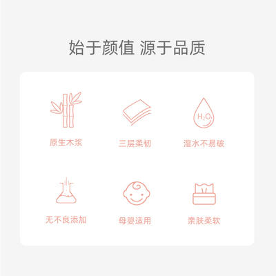 心相印抽纸巾120抽*4包 商品图4