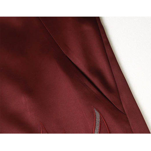 佐尔美春秋季女装纯色印花修身显瘦七分袖风衣外套E71FZ02 商品图4