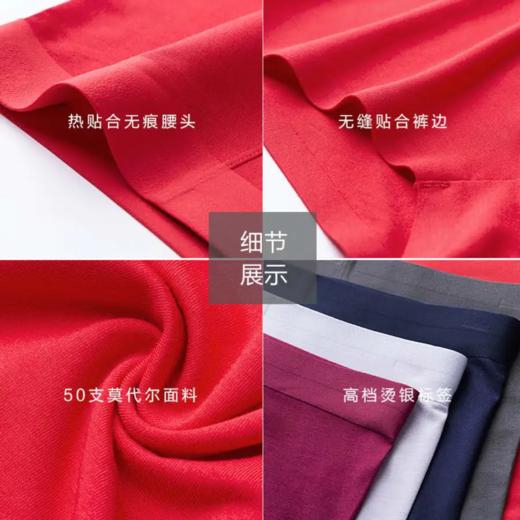 （99元/3条）莫代尔男士无痕内裤51007 商品图5