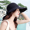CT-1023草帽子女夏天韩版防晒空顶遮阳帽沙滩出游百搭防紫外线遮脸太阳帽 商品缩略图3