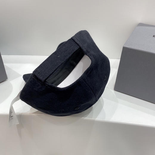巴黎世家BALENCIAGA棒球帽-黑色粉字刺绣 商品图5