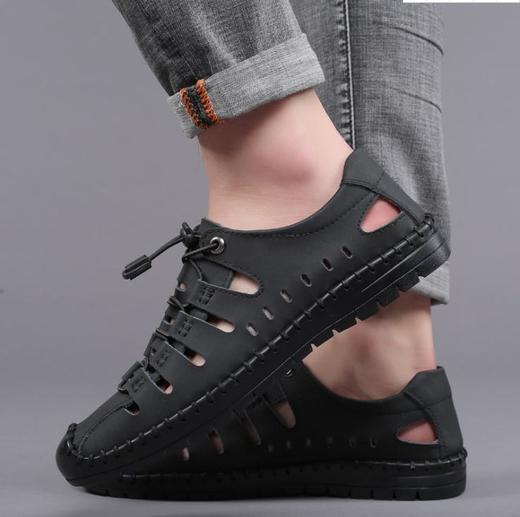 【服饰鞋包】fashion夏季男士休闲时尚百搭包头透气洞洞鞋 商品图3