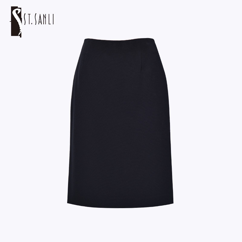 圣三利女装春秋季纯色西服半身裙SL1235167
