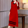 JN-K210337三宅褶皱连衣裙2021春夏深圳洋气女装新款中年婚礼妈妈装 商品缩略图2