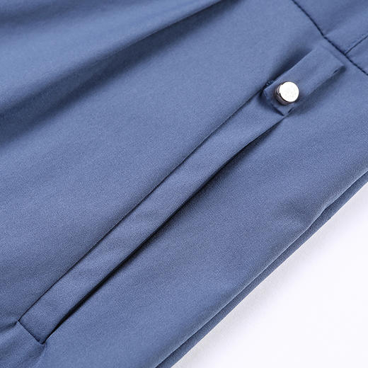 佐尔美春秋款女装简约白领OL风长袖立领连衣裙短裙E63LL12 商品图4