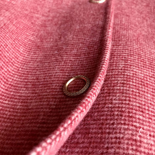 佐尔美春秋季新款简约气质复古短款绣花领羊毛外套E04SM03 商品图2