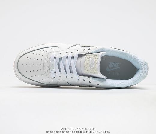 耐克Nike Air Force Low 1’07"Reflective White"空军一号经典低帮百搭休闲运动板鞋“皮革米白全息3M” 商品图4