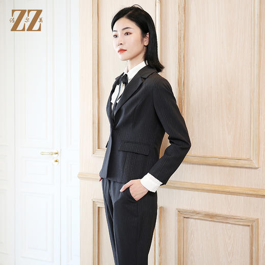 佐尔美春季新款小香风英伦风休闲气质时尚职业西装外套女E03KT04 商品图2