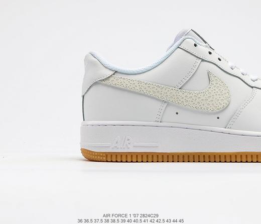 耐克Nike Air Force Low 1’07"Reflective White"空军一号经典低帮百搭休闲运动板鞋“皮革米白全息3M” 商品图8