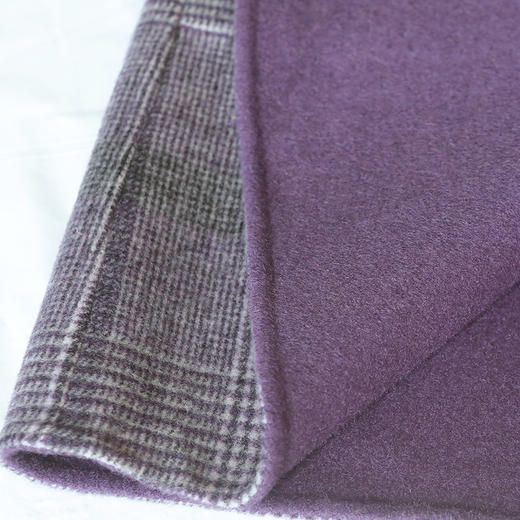 佐尔美秋冬新款经典千鸟格气质羊毛双面呢双穿大衣E94SM13 商品图3