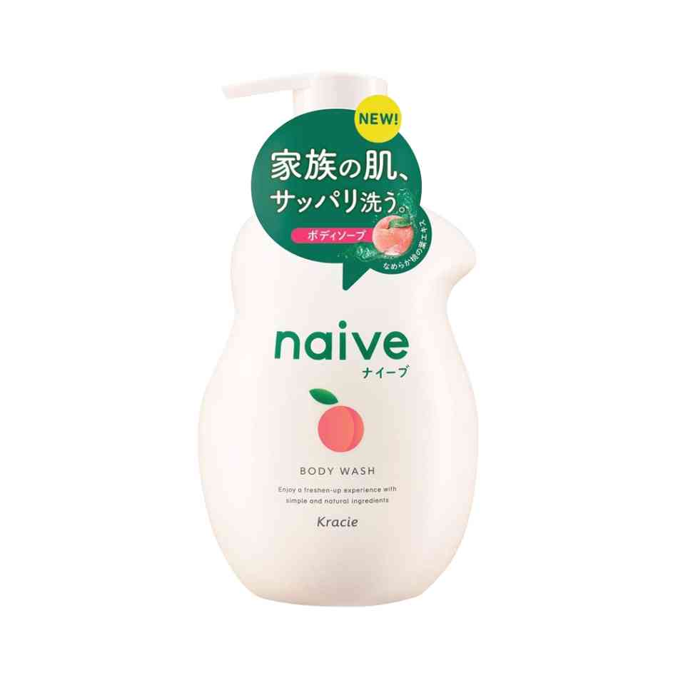 KRACIE 肌美精||naive 桃叶精华沐浴露 ||大瓶装 530ml