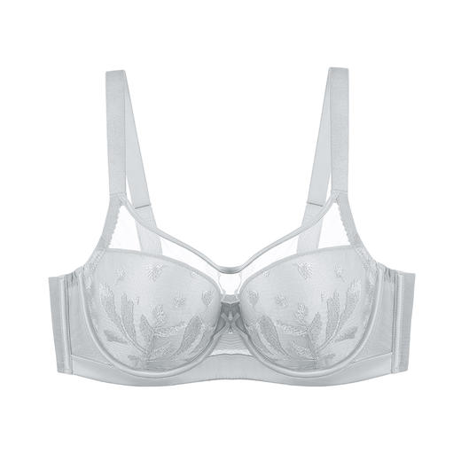 奶糖派大罩杯轻芒抹胸裹胸显胸小内衣全罩杯防走光刺绣大内衣女 商品图1