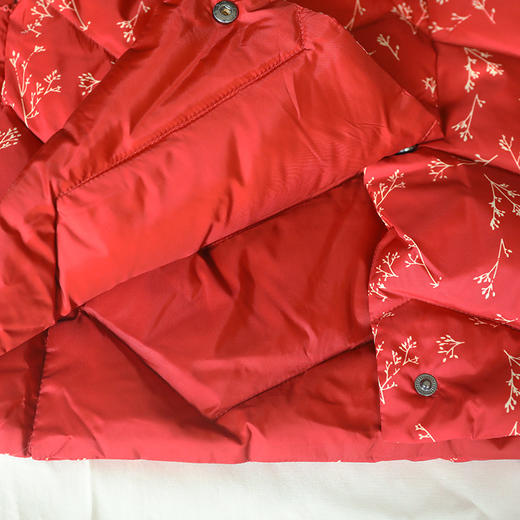 佐尔美秋冬新款中年妈妈双穿碎花羽绒服外套女E94YY12 商品图3