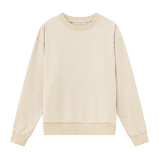 EAZYPEZY  早秋宽松薄款柔软纯棉圆领卫衣运动休闲时髦套装 商品图4