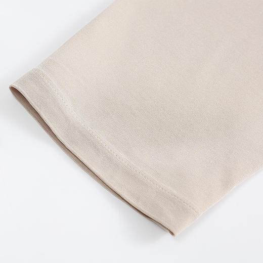 佐尔美早春季新款拼色直筒宽松气质V领长袖衬衫E93CC43 商品图2