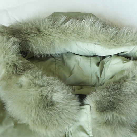 佐尔美秋冬新款中长款加厚狐毛领羽绒服女E94YH02 商品图2