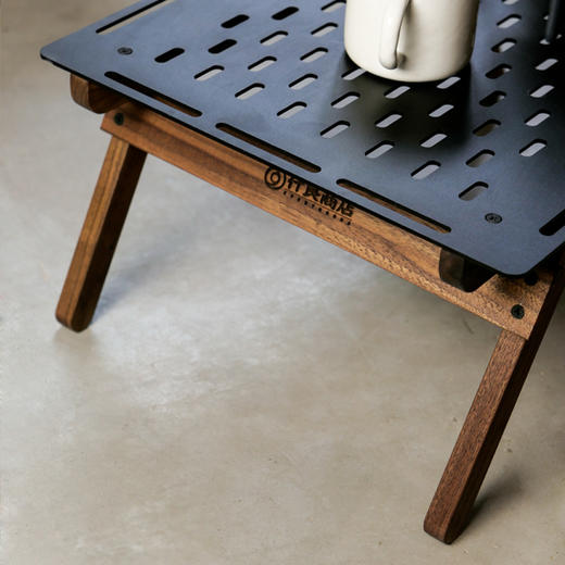 什良商店 黑胡桃铝面折叠地桌MINI款 商品图2