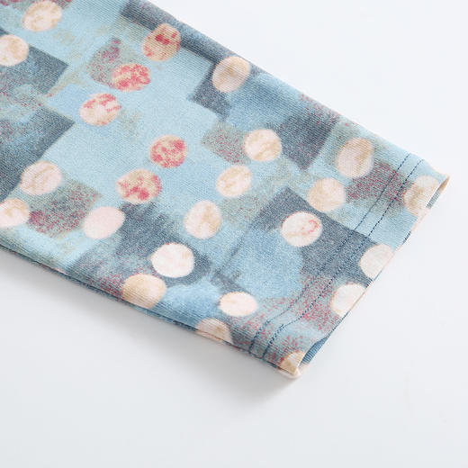 佐尔美早秋新款长袖圆领波点印花气质减龄连衣裙E93LL36 商品图2