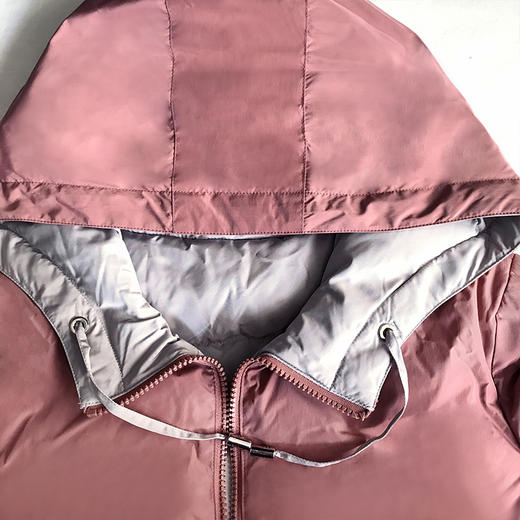 佐尔美秋冬新款连帽中长款双穿羽绒服女E04YY03 商品图2