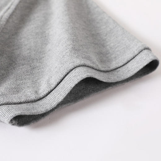 【爆款】罗蒙男士t恤短袖夏季撞色翻领青年休闲纯棉短袖Polo衫男 商品图7