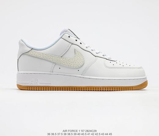 耐克Nike Air Force Low 1’07"Reflective White"空军一号经典低帮百搭休闲运动板鞋“皮革米白全息3M” 商品图2