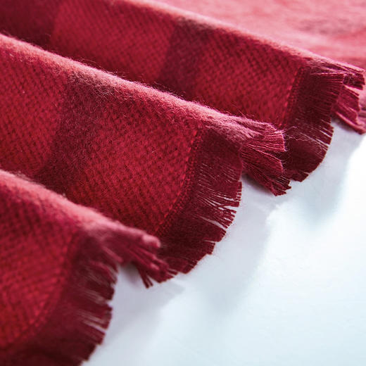 母亲节！CK红色家居披肩羊毛毯 原价1200 商品图4