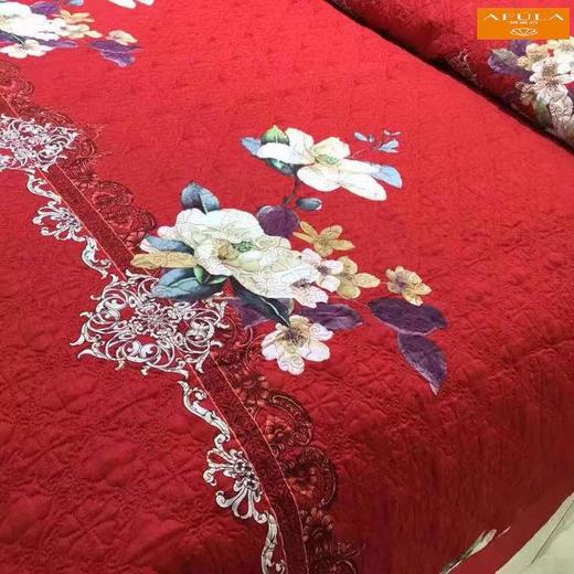 8F AFÚLA长绒棉印花绗缝床盖三件套 床盖245x250cm 枕套48x74cm 商品图1