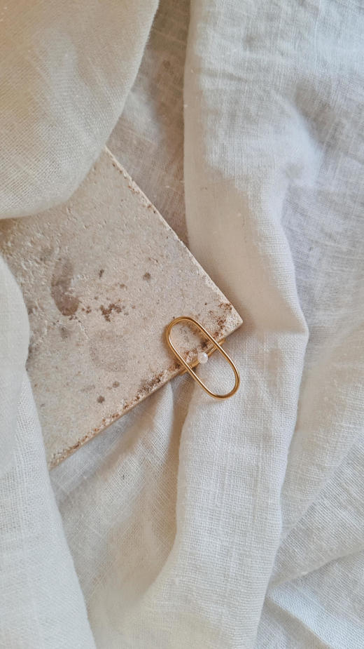 Gisel B LIV系列珍珠装饰开口戒指 商品图2