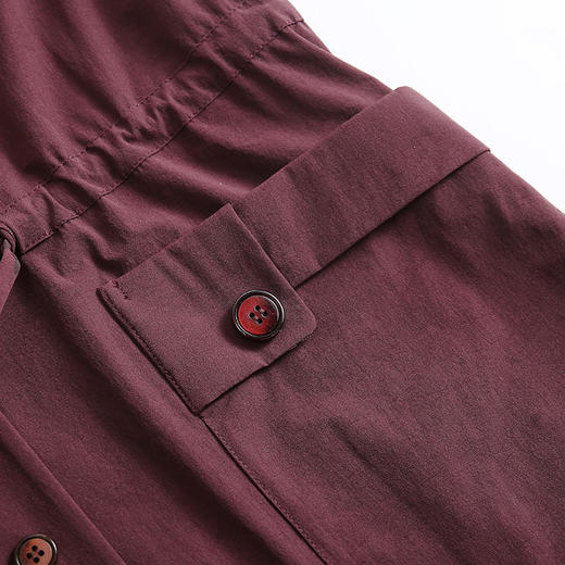 佐尔美春秋季新款时尚宽松绳收腰韩版两色可选风衣外套女E01FZ02 商品图3