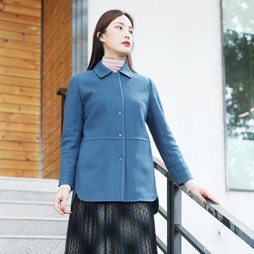 佐尔美商场同款冬季针织羊毛休闲外套女短款纯色E04ZZ27 商品图1