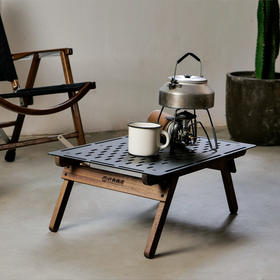 什良商店 黑胡桃铝面折叠地桌MINI款