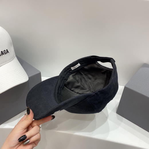 巴黎世家BALENCIAGA棒球帽-黑色帽檐刺绣 商品图6