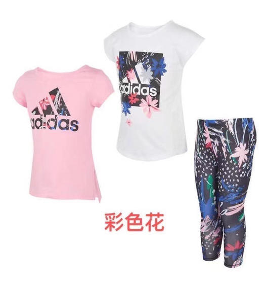 Adidas女孩3件套装新品🔥🔥美国✈直邮特价一套210元🉐🉐包税包邮到手 商品图0