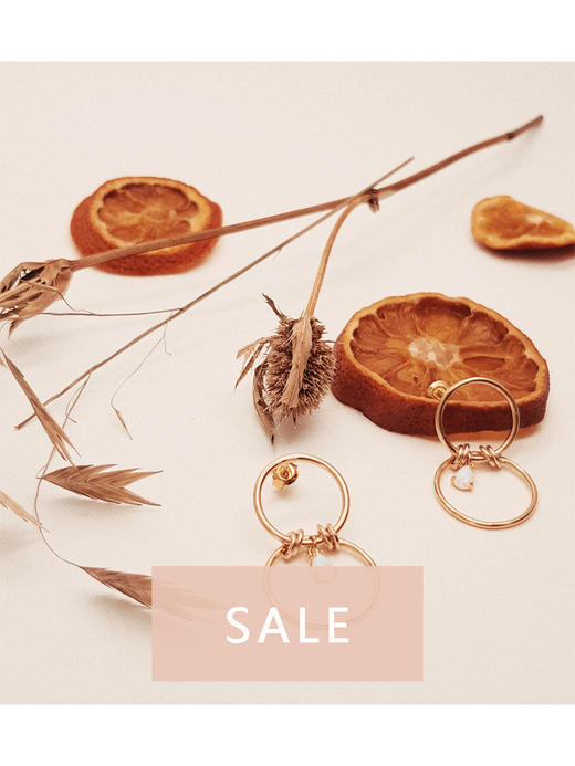 Gisel B 欧珀装饰双圈耳环 商品图0