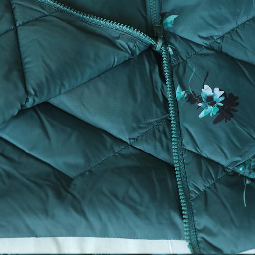 佐尔美冬季新款大码中老年连帽中长款双面穿羽绒服女E94YY35 商品图3