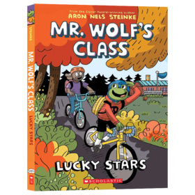 老狼先生的教室漫画3 英文原版 Mr Wolf's Class 3 Lucky Stars 狼老师的课堂故事 儿童英语图画书 爆笑校园文学