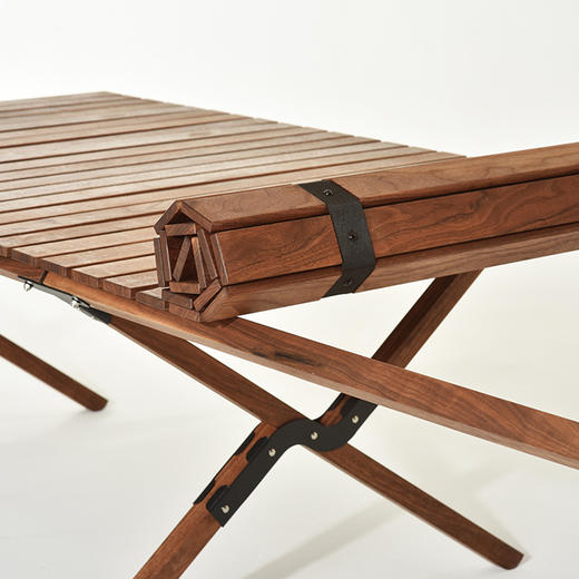 什良商店 黑胡桃蛋卷桌L款 商品图1