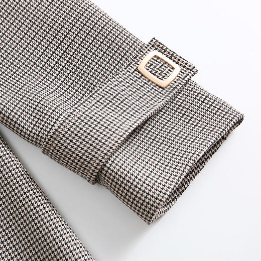 佐尔美春秋季新款气质复古英伦风时尚外套长风衣E01FC15 商品图3