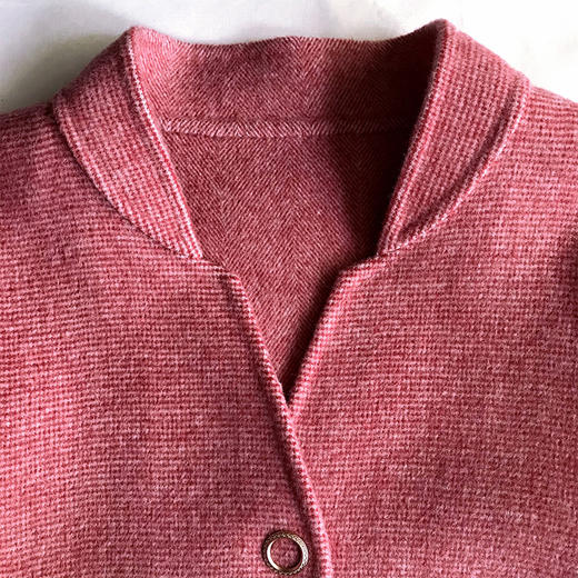 佐尔美春秋季新款简约气质复古短款绣花领羊毛外套E04SM03 商品图1