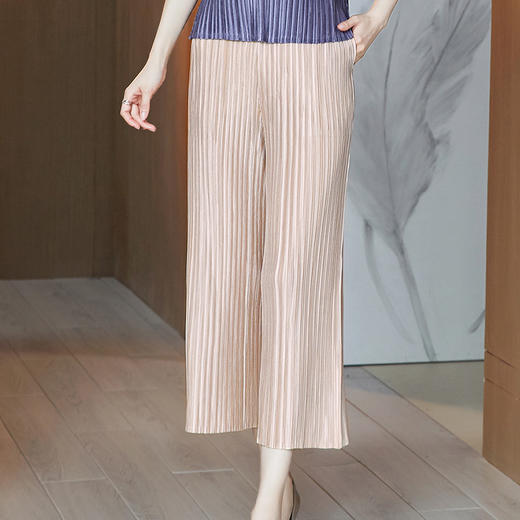 JN-K210313三宅褶皱休闲裤垂感新款简约透气 商品图1