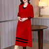 JN-K210337三宅褶皱连衣裙2021春夏深圳洋气女装新款中年婚礼妈妈装 商品缩略图1