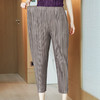 JN-K210315三宅褶皱休闲裤垂感新款简约透气春夏女裤大码菱形网小脚 商品缩略图2