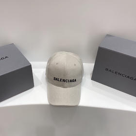 巴黎世家BALENCIAGA棒球帽-灰白