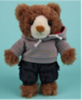 nuzzle Teddy bear 挂件帽衫（深棕）C款 16cm 商品缩略图0
