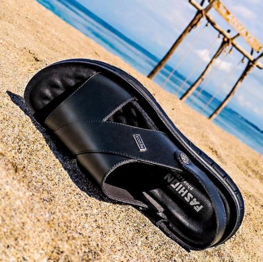 【服饰鞋包】夏季男士牛皮沙滩鞋 商品图1