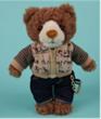 nuzzle Teddy bear 挂件夹克（深棕）A款 16cm 商品图0