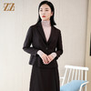 佐尔美春季新款时尚韩版气质职业修身通勤一粒扣西服套裙E03QT06 商品缩略图1